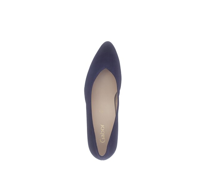 Gabor Eleganter Pumps Blau - Rauleder