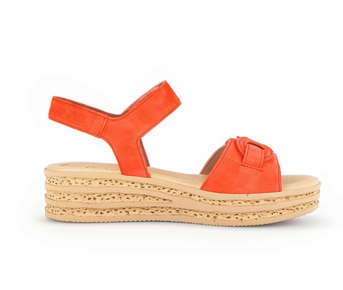 Gabor Plateau Sandale Orange - Rauleder