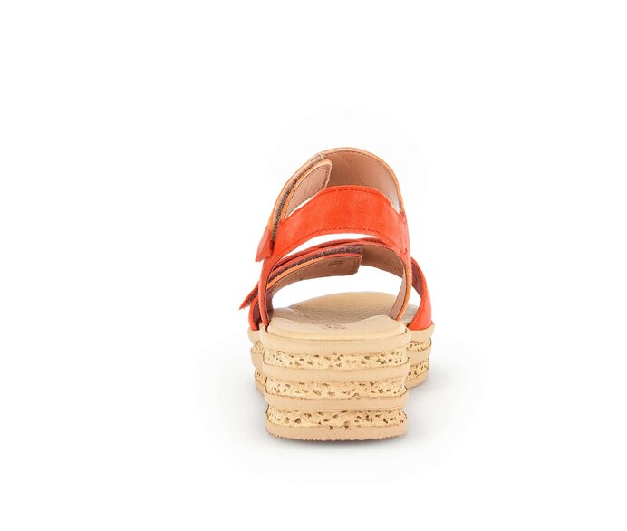 Gabor Plateau Sandale Orange - Rauleder