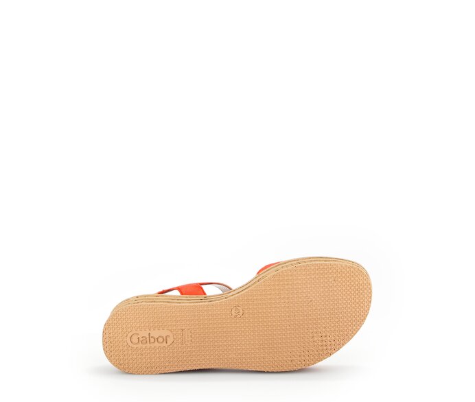 Gabor Plateau Sandale Orange - Rauleder