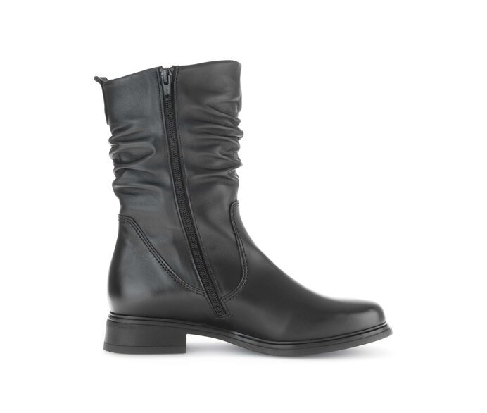 Gabor Elegante Stiefelette Schwarz - Glattleder