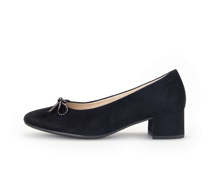 Gabor Eleganter Pumps Schwarz - Rauleder