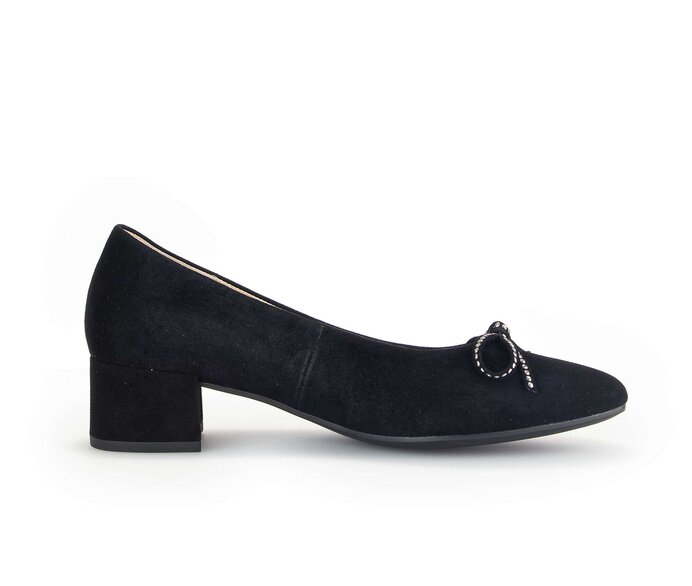 Gabor Eleganter Pumps Schwarz - Rauleder