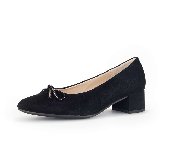 Gabor Eleganter Pumps Schwarz - Rauleder