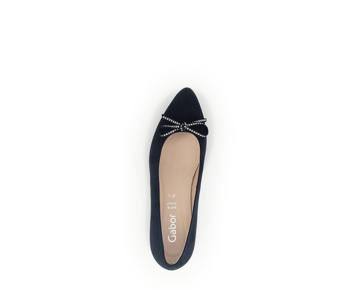 Gabor Eleganter Pumps Schwarz - Rauleder