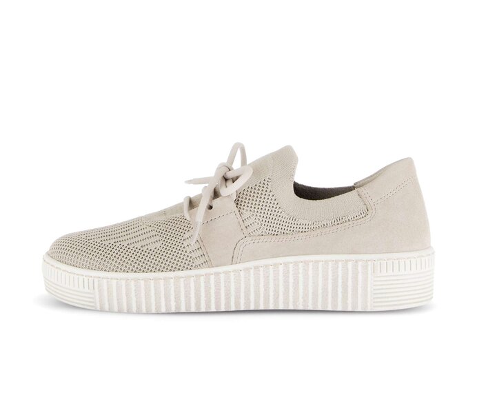 Gabor Sneaker Low Beige - Materialmix Leder/Lederimitat