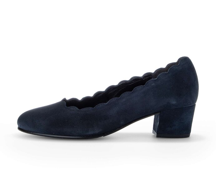 Gabor Eleganter Pumps Blau - Rauleder
