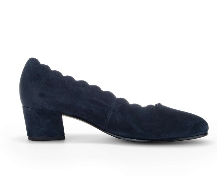 Gabor Eleganter Pumps Blau - Rauleder