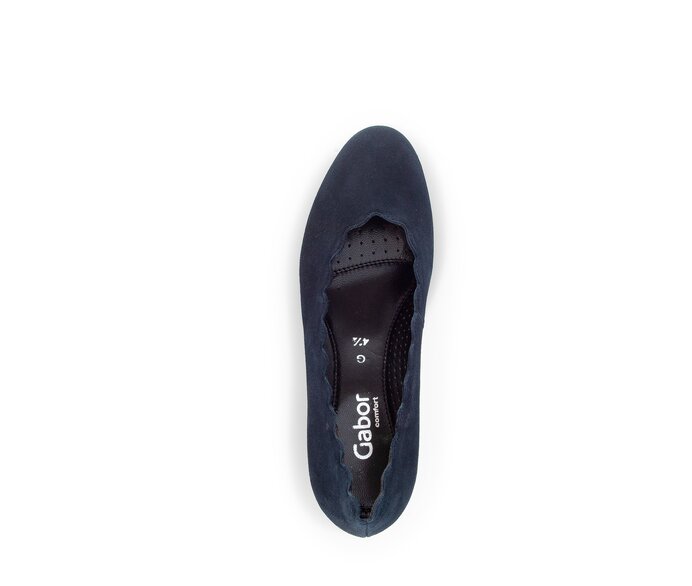 Gabor Eleganter Pumps Blau - Rauleder