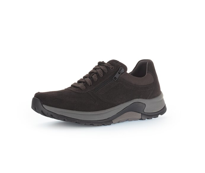 Gabor Rollingsoft Sneaker Low Braun - Materialmix Leder/Textil