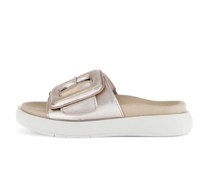 Gabor Pantolette Creme - Effektleder