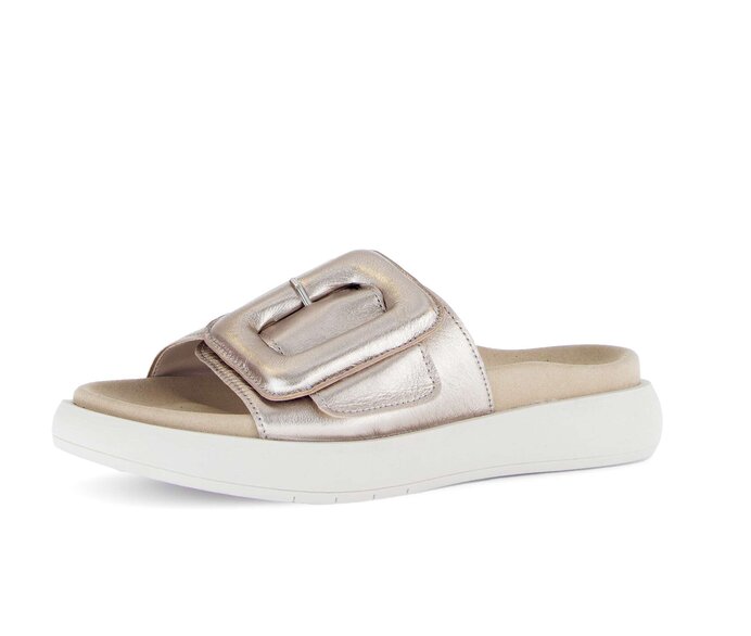 Gabor Pantolette Creme - Effektleder