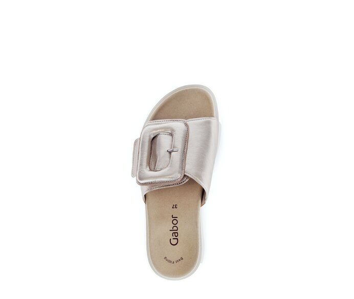 Gabor Pantolette Creme - Effektleder