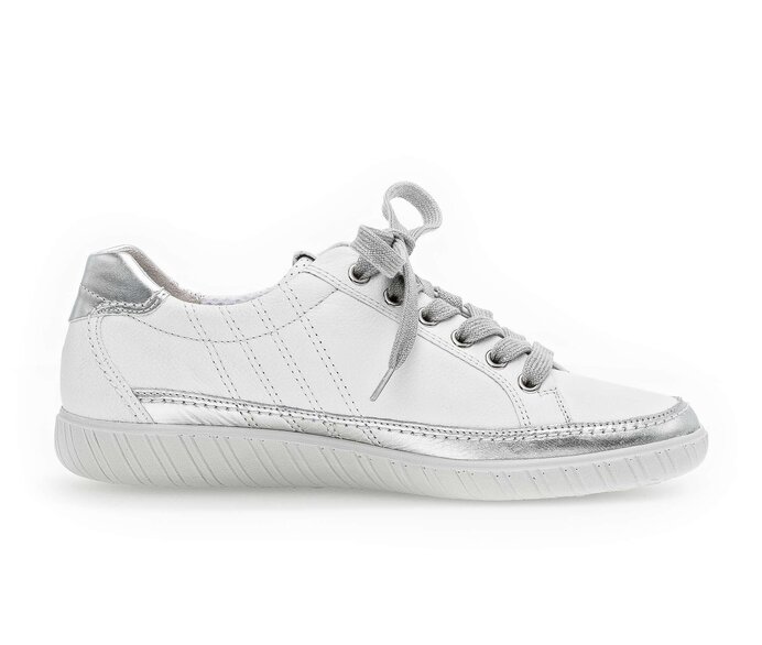 Gabor Sneaker Low Weiß - Materialmix Leder