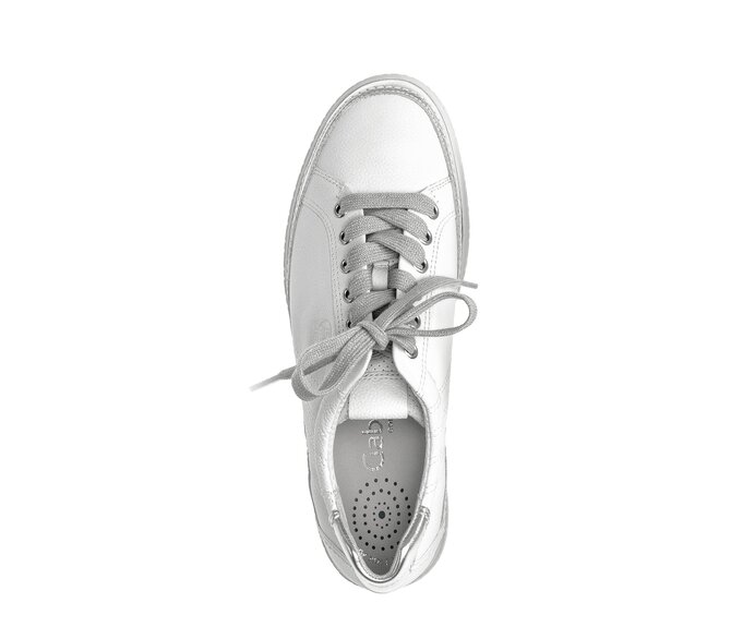 Gabor Sneaker Low Weiß - Materialmix Leder