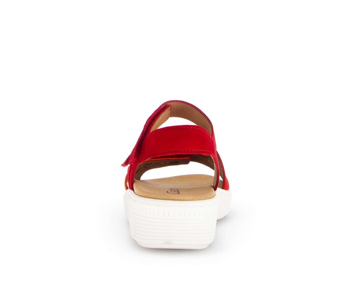 Gabor Plateau Sandale Rot - Rauleder