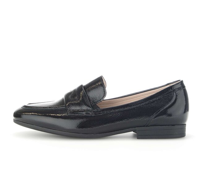 Gabor Slipper Schwarz - Lackleder