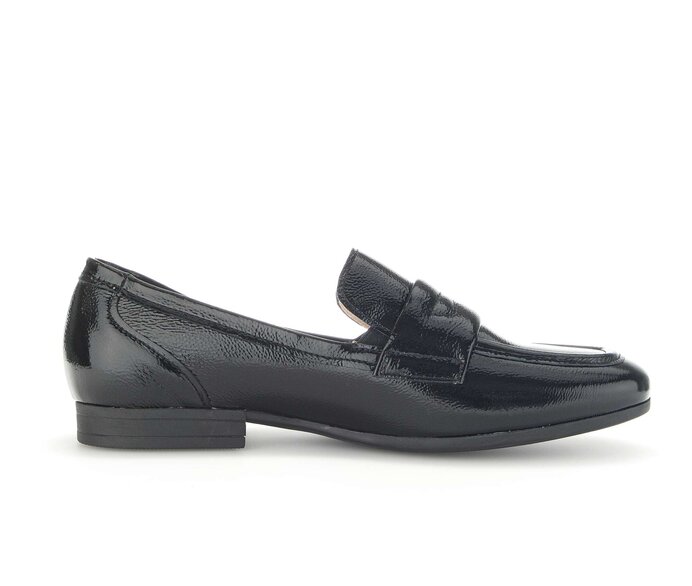 Gabor Slipper Schwarz - Lackleder