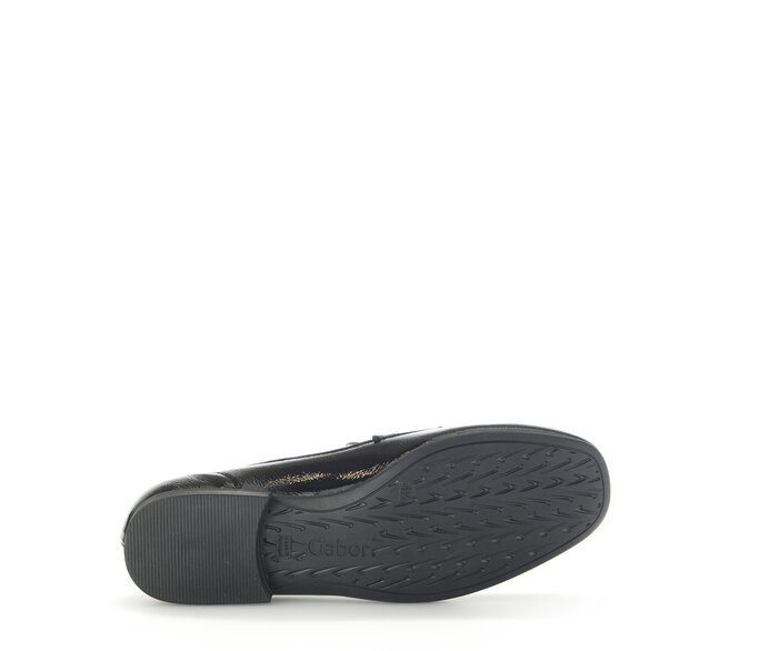 Gabor Slipper Schwarz - Lackleder