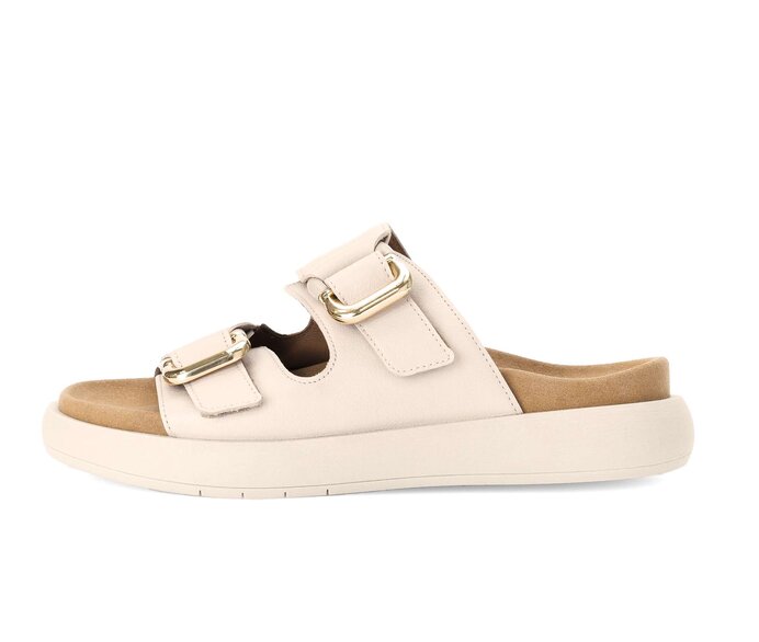 Gabor Pantolette Creme - Glattleder