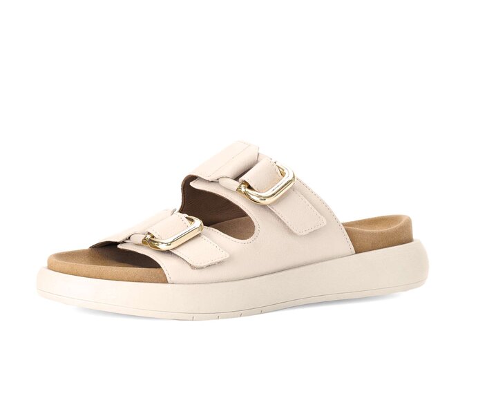 Gabor Pantolette Creme - Glattleder