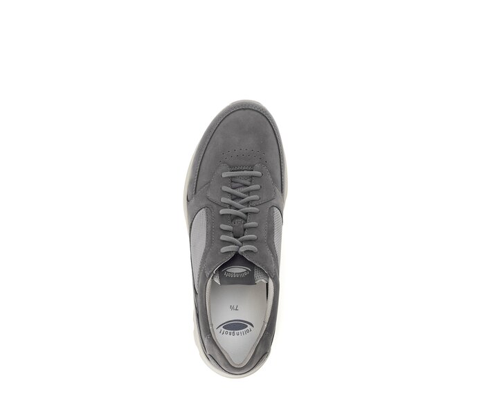 Gabor Rollingsoft Sneaker Low Grau - Materialmix Leder/Textil