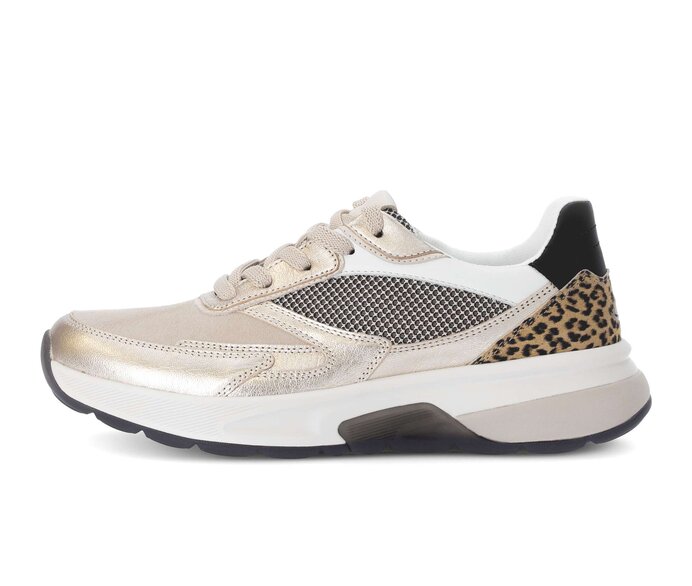 Gabor Sneaker Low Beige - Materialmix Leder/Lederimitat
