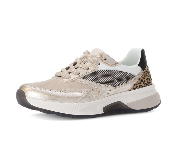 Gabor Sneaker Low Beige - Materialmix Leder/Lederimitat