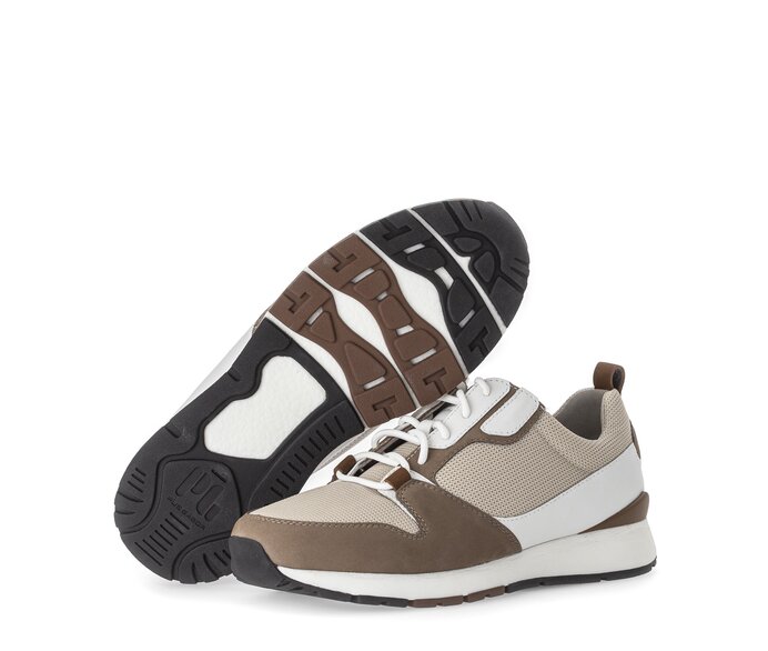 Pius Gabor Sneaker Low Braun - Materialmix Leder/Textil