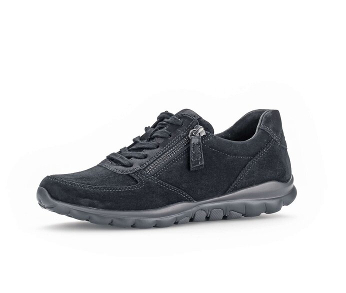 Gabor Sneaker Low Schwarz - Materialmix Leder