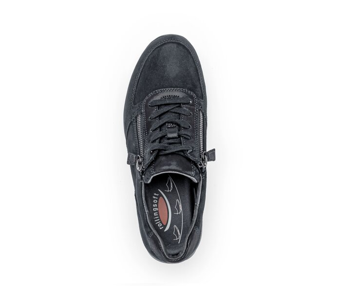 Gabor Sneaker Low Schwarz - Materialmix Leder