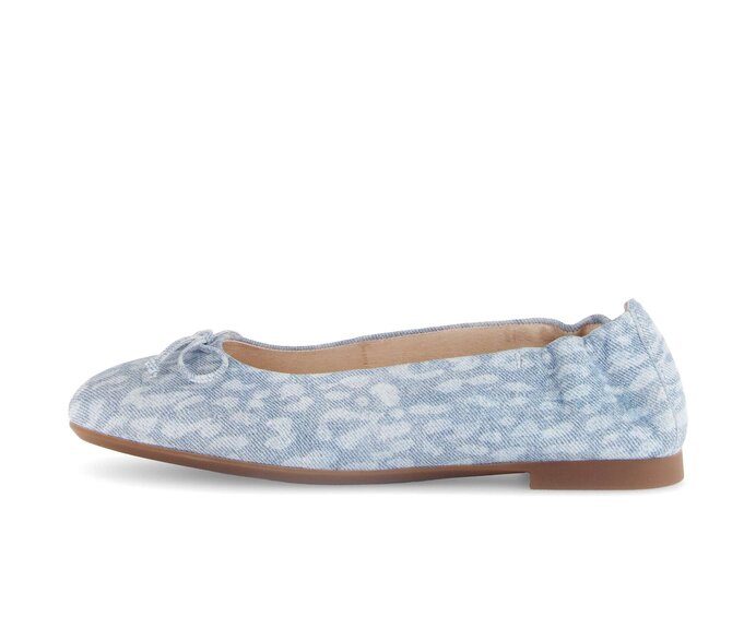 Gabor Eleganter Ballerina Blau - Effektleder