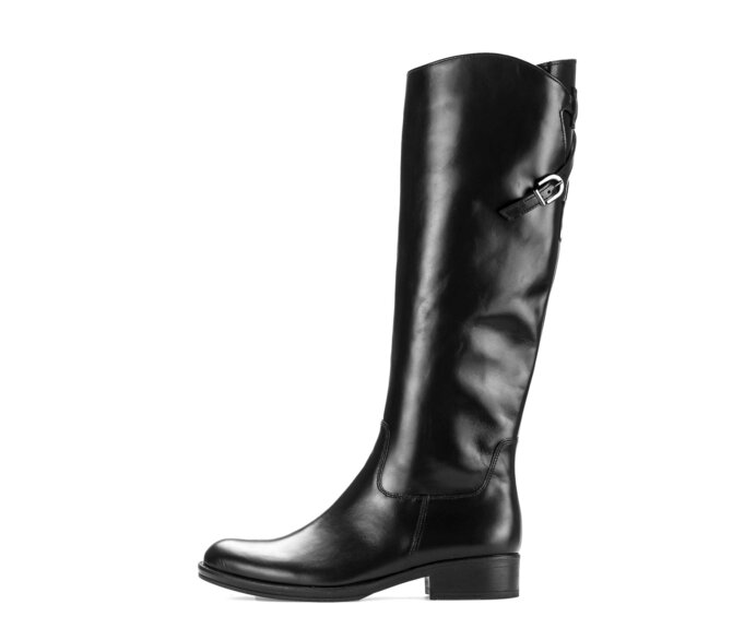 Gabor Eleganter Stiefel Schwarz - Glattleder
