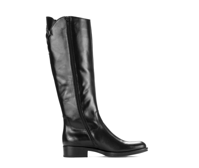 Gabor Eleganter Stiefel Schwarz - Glattleder