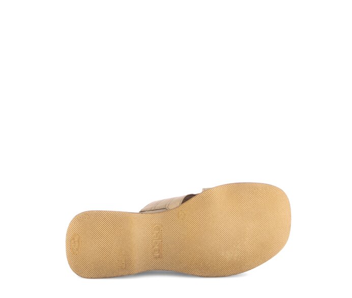 Gabor Plateau Sandale Gold - Effektleder