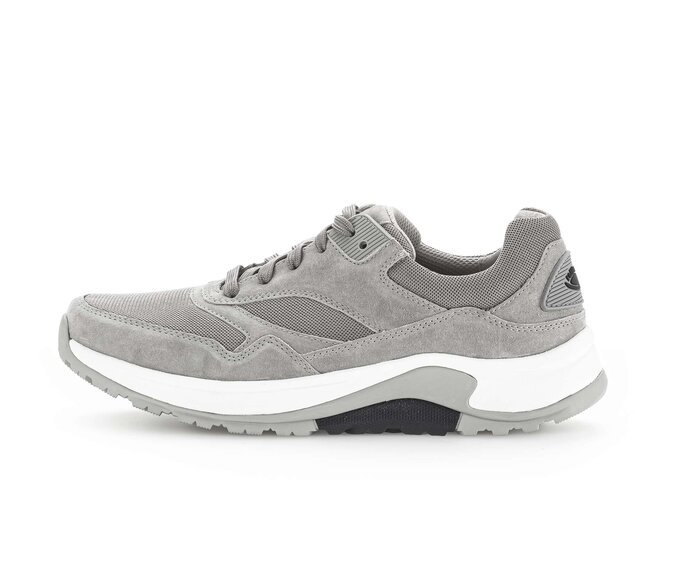 Gabor Rollingsoft Sneaker Low Grau - Materialmix Leder/Textil