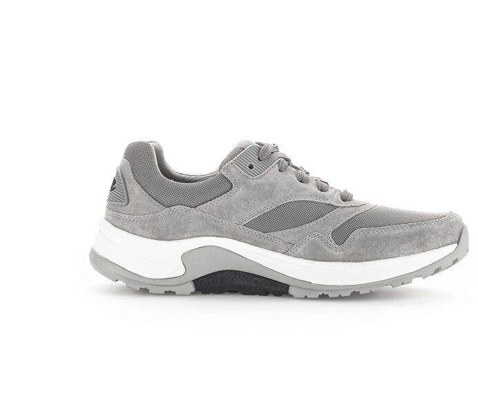 Gabor Rollingsoft Sneaker Low Grau - Materialmix Leder/Textil