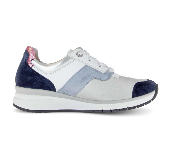 Gabor Sneaker Low Blau - Materialmix Leder/Lederimitat