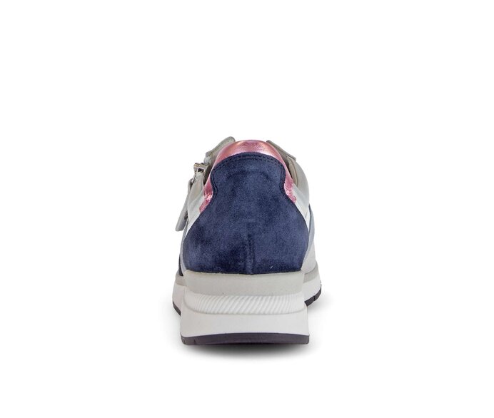 Gabor Sneaker Low Blau - Materialmix Leder/Lederimitat