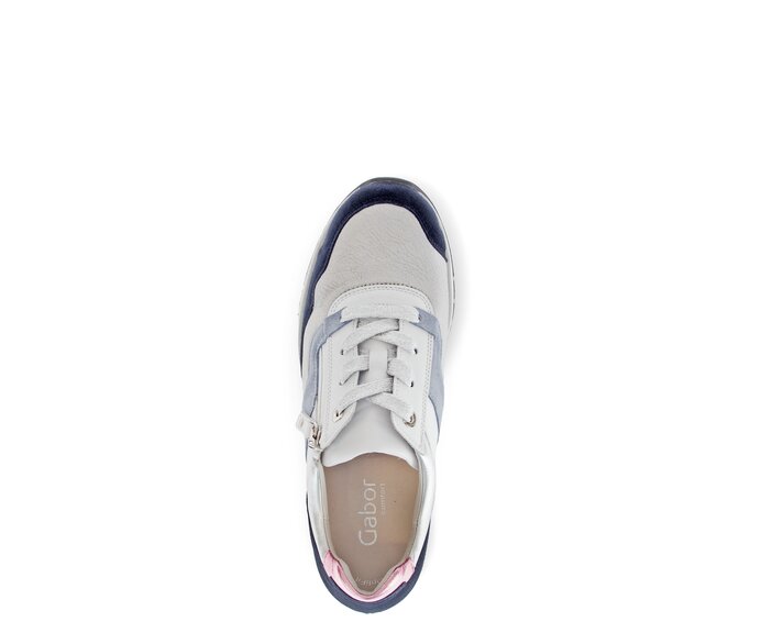 Gabor Sneaker Low Blau - Materialmix Leder/Lederimitat
