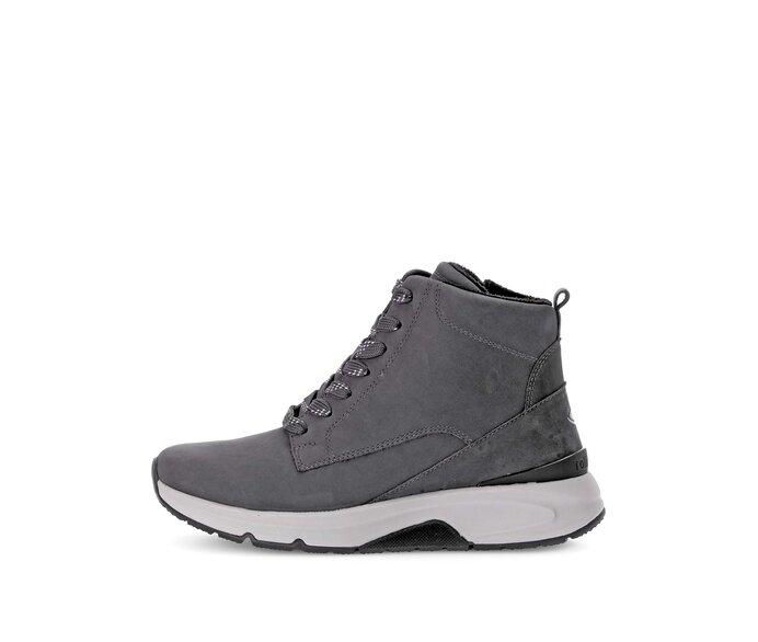 Gabor Sportliche Stiefelette Grau - Rauleder