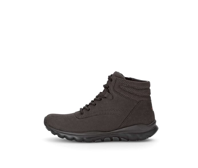 Gabor Sportliche Stiefelette Grau - Rauleder