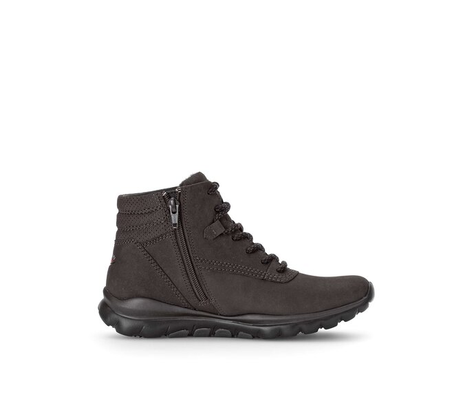 Gabor Sportliche Stiefelette Grau - Rauleder