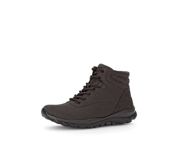 Gabor Sportliche Stiefelette Grau - Rauleder