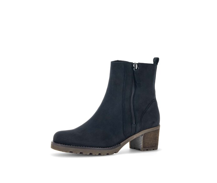 Gabor Sportliche Stiefelette Blau - Rauleder