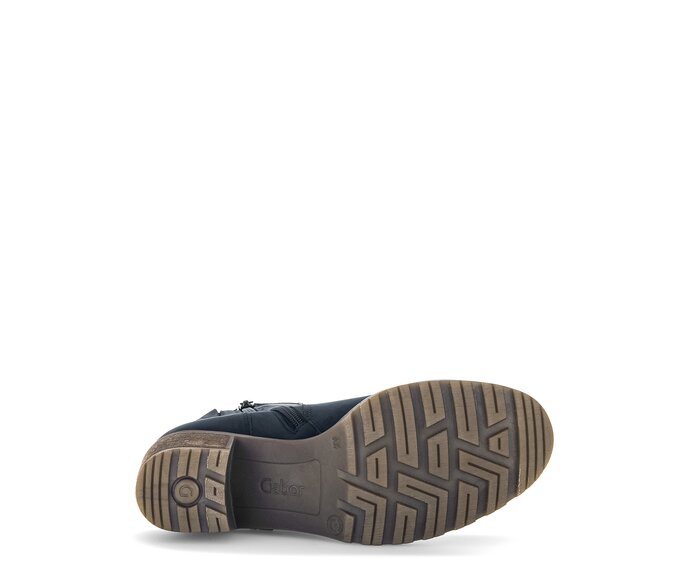 Gabor Sportliche Stiefelette Blau - Rauleder