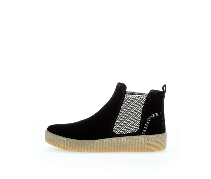 Gabor Chelsea Boot Schwarz - Rauleder