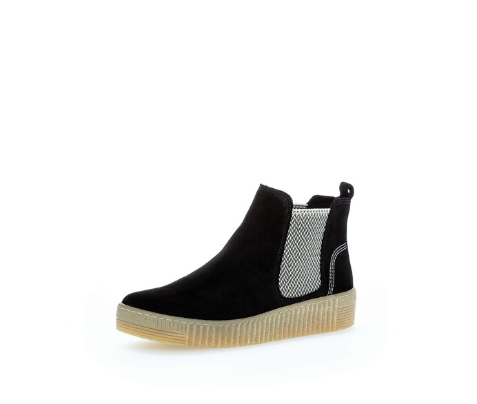 Gabor Chelsea Boot Schwarz - Rauleder