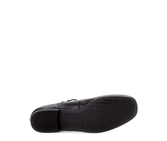 Gabor Eleganter Ballerina Schwarz - Glattleder