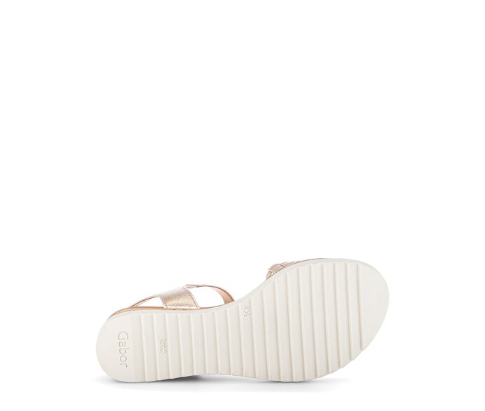 Gabor Keilsandalette Gold - Effektleder